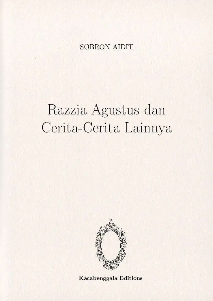 Razzia Agustus dan Cerita-Cerita Lainnya