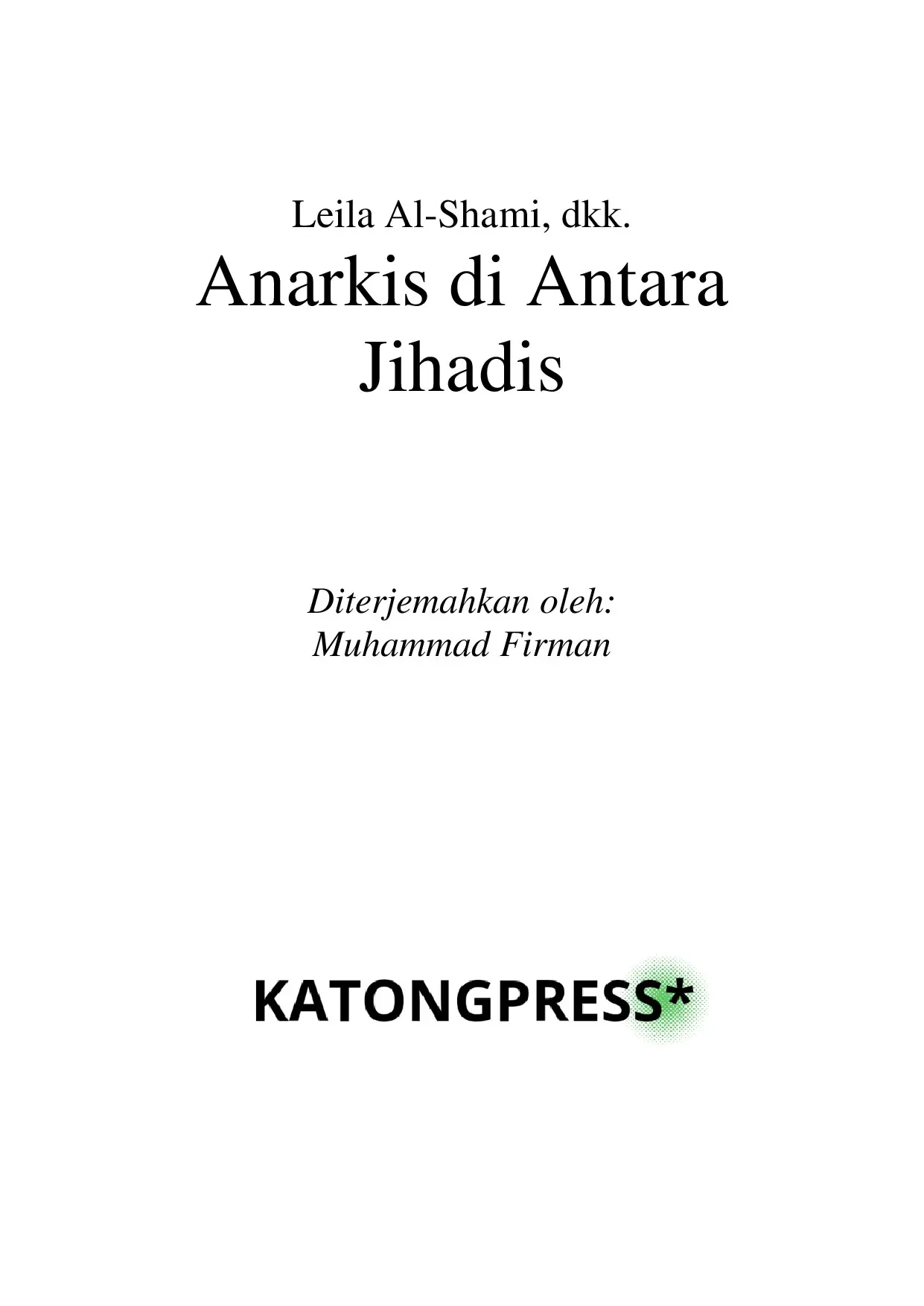 Anarkis di Antara Jihadis