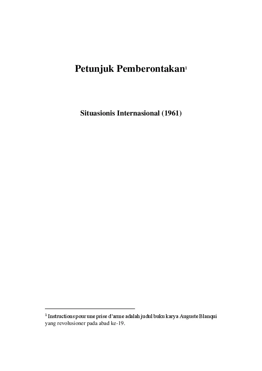 Petunjuk Pemberontakan