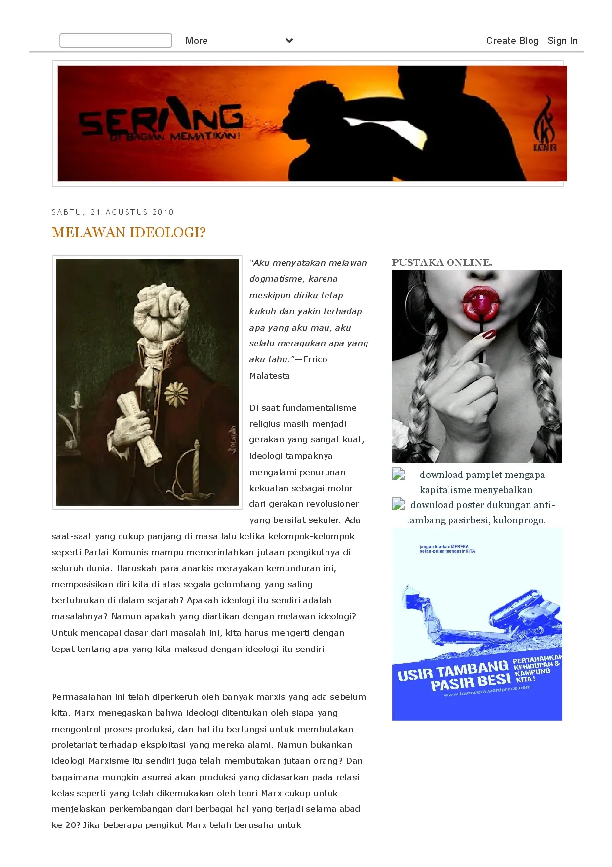 Melawan Ideologi?
