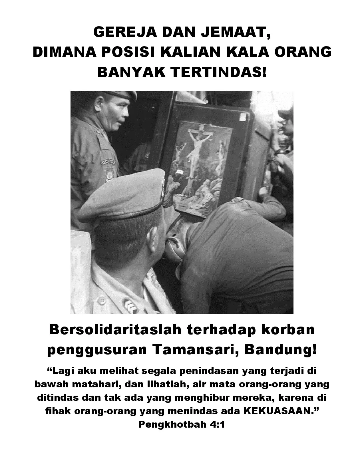 Selebaran Solidaritas Taman Sari