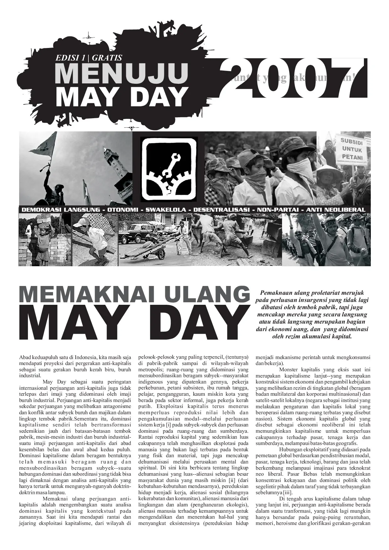 Menuju May Day 2007: Memaknai Ulang May Day