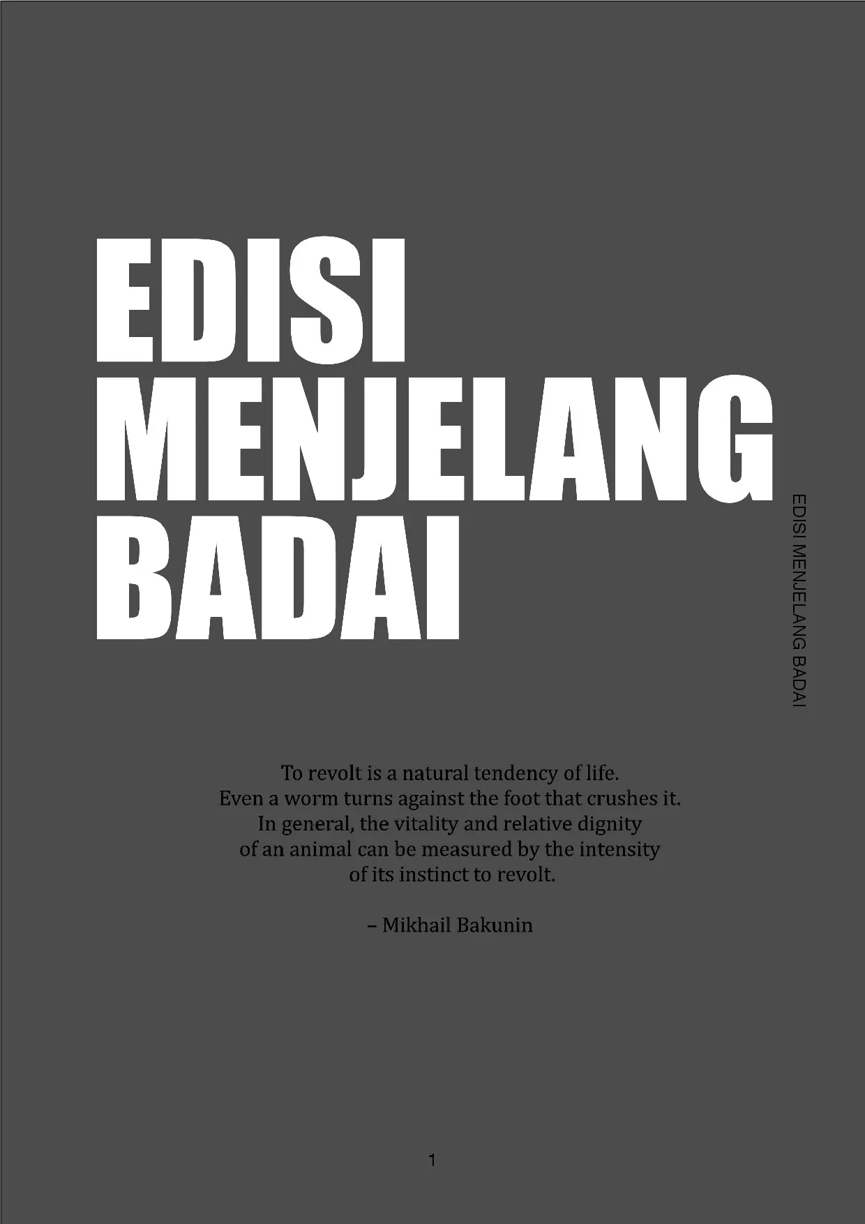 Jurnal Anarki: Edisi Menjelang Badai