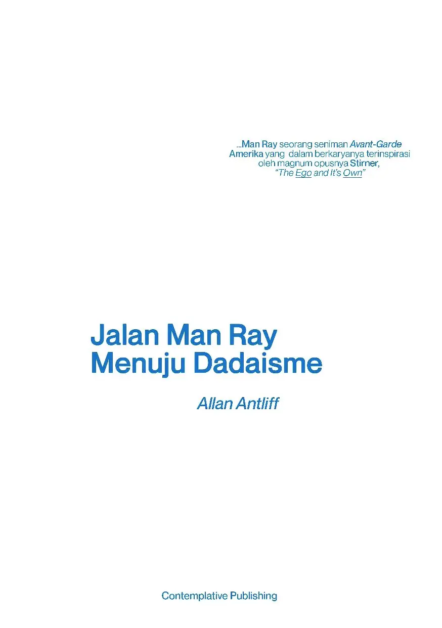 Jalan Man Ray Menuju Dadaisme