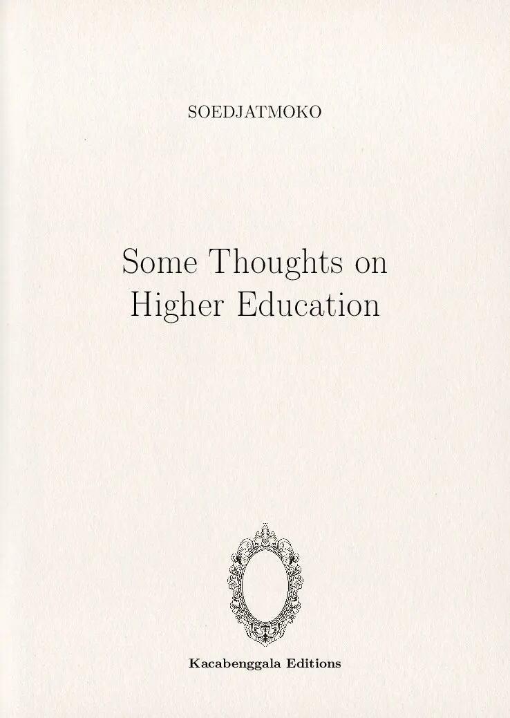 Some Thoughts on Higher Education