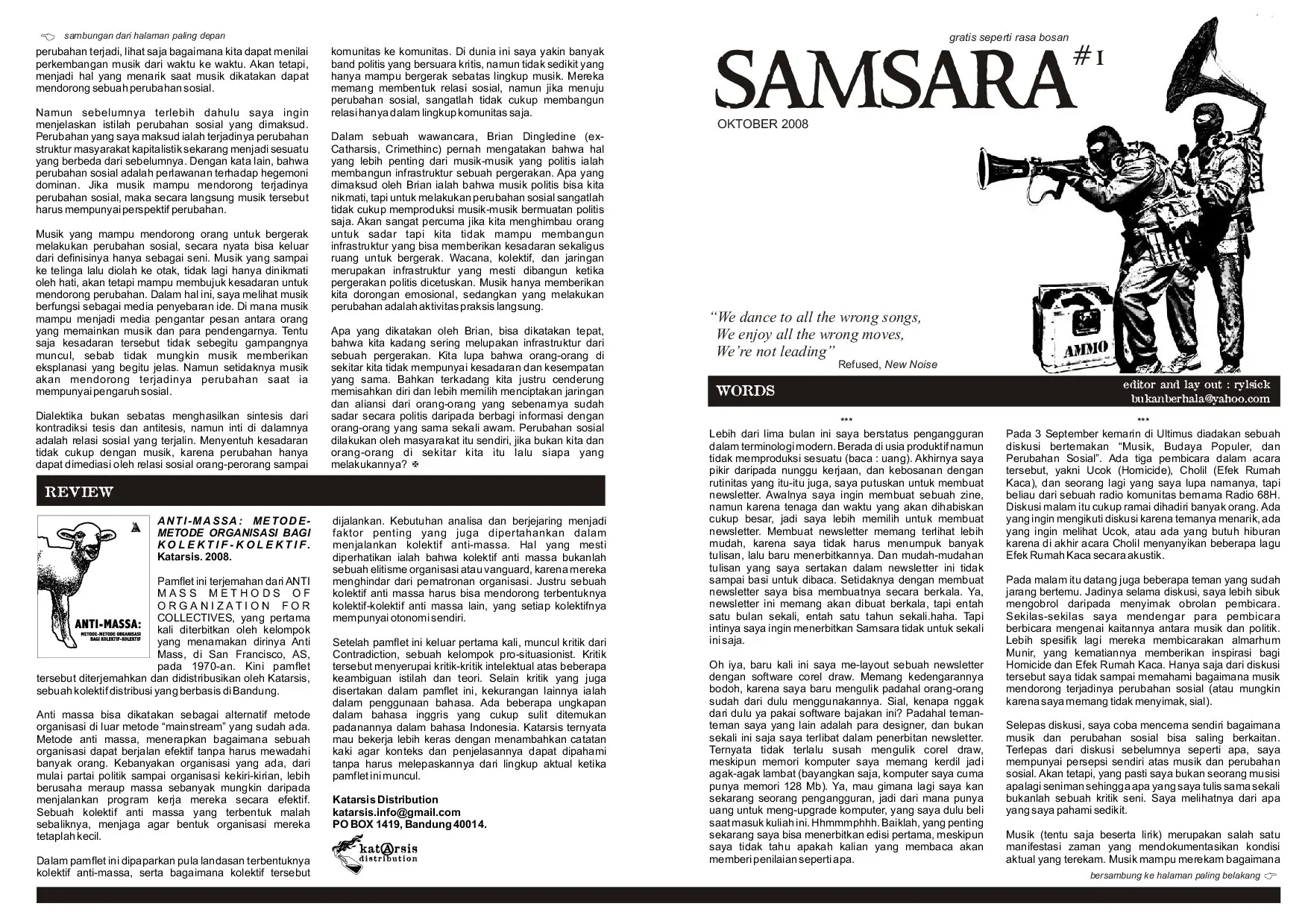Samsara Newslatter Vol. 1