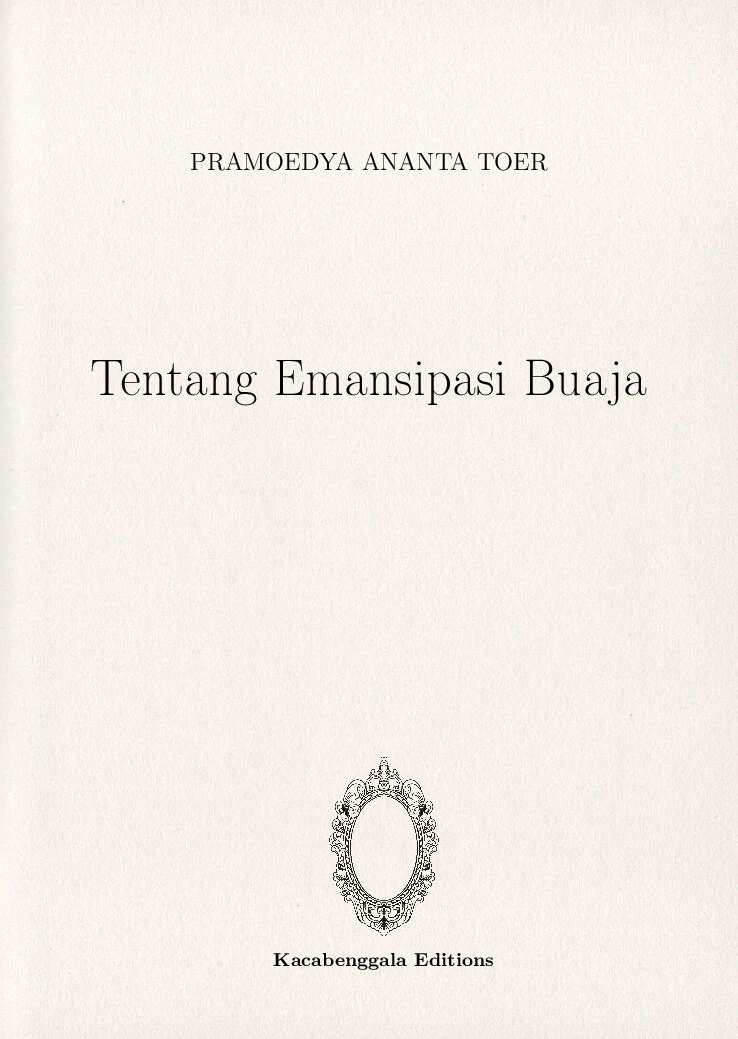 Tentang Emansipasi Buaja