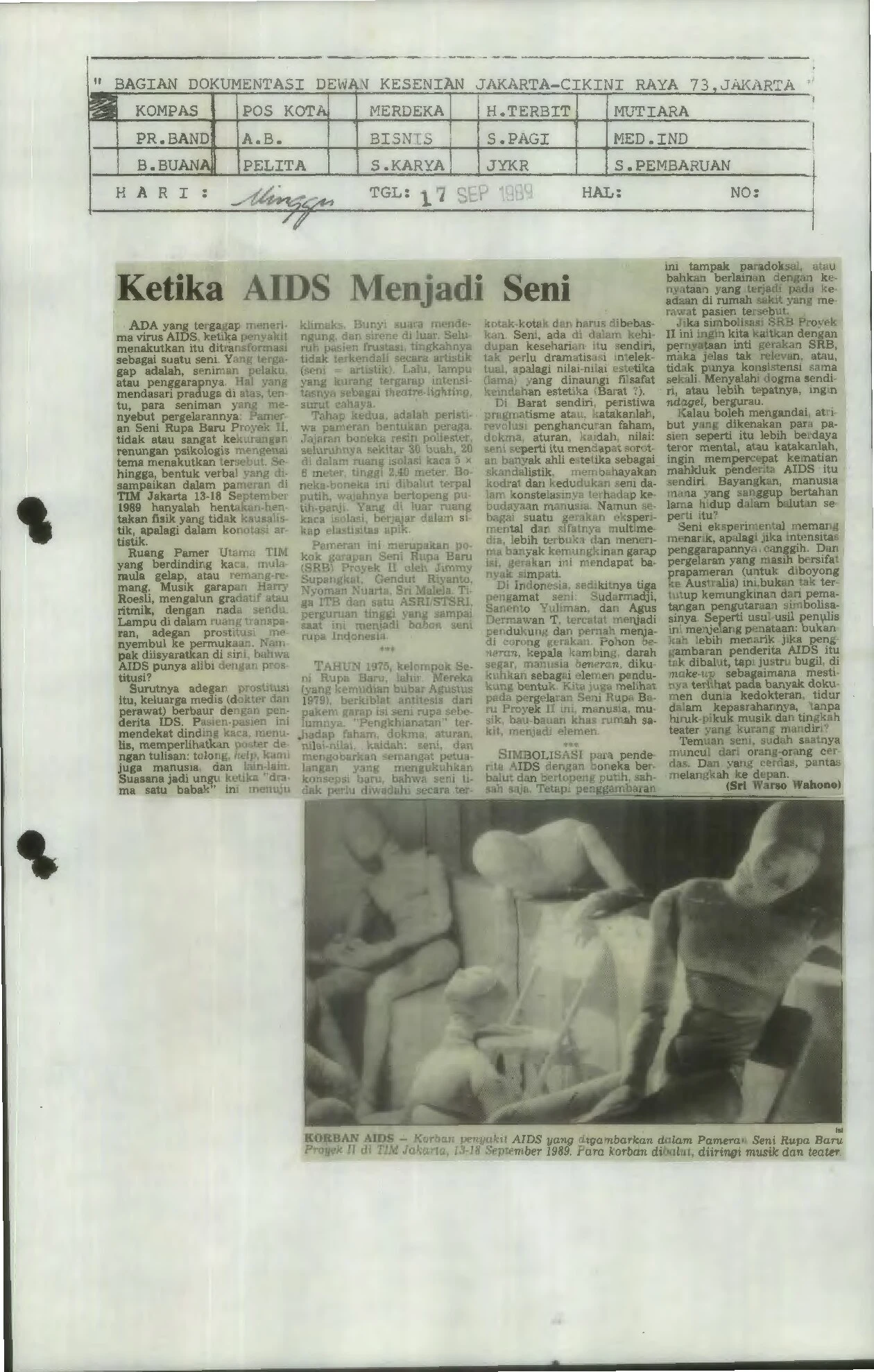 When AIDS becomes art