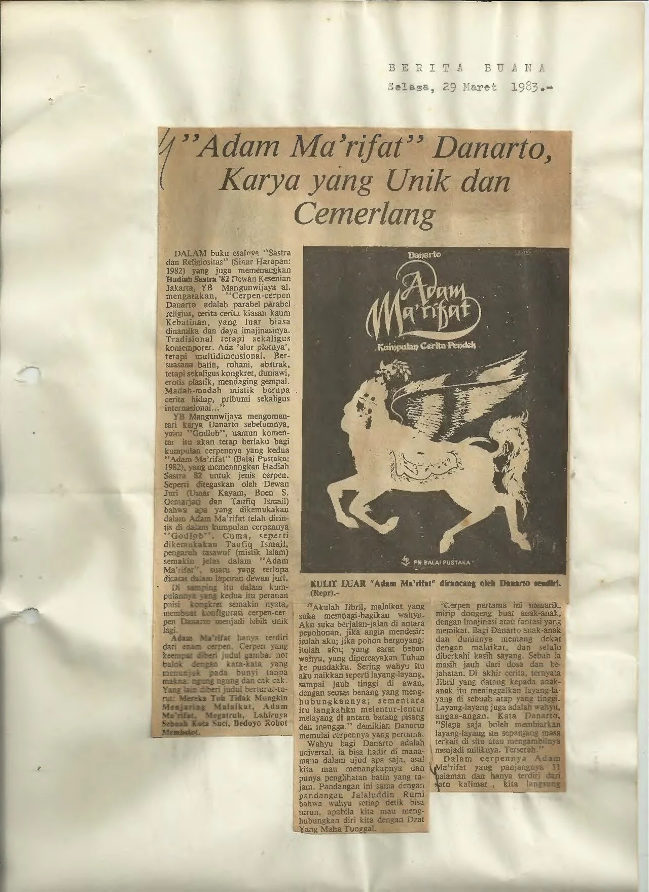 Danarto's "Adam Ma'rifat", A Unique and Ingenious Work