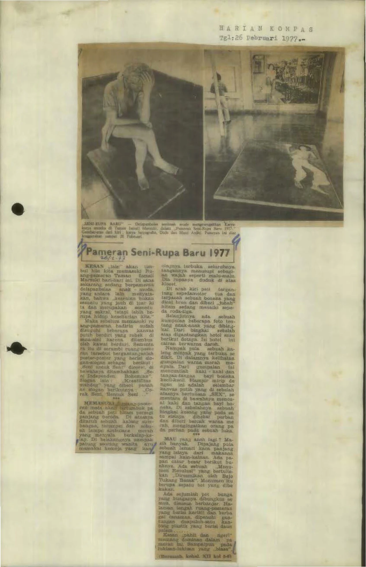 An Exhibition of Indonesian New Art 1977