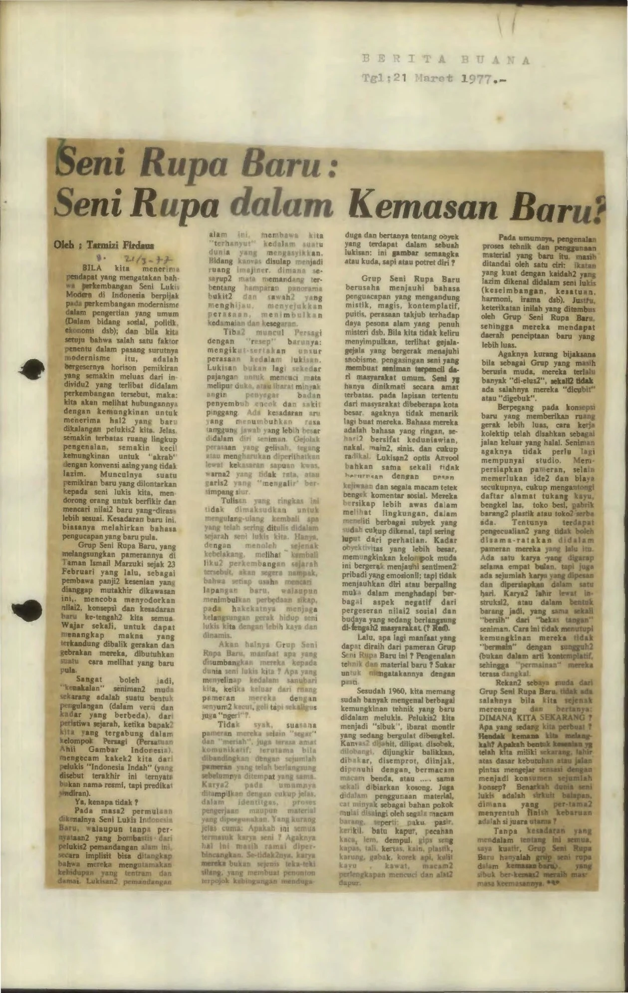 Indonesian New Art – Does It A Visual Art in New Packages?
