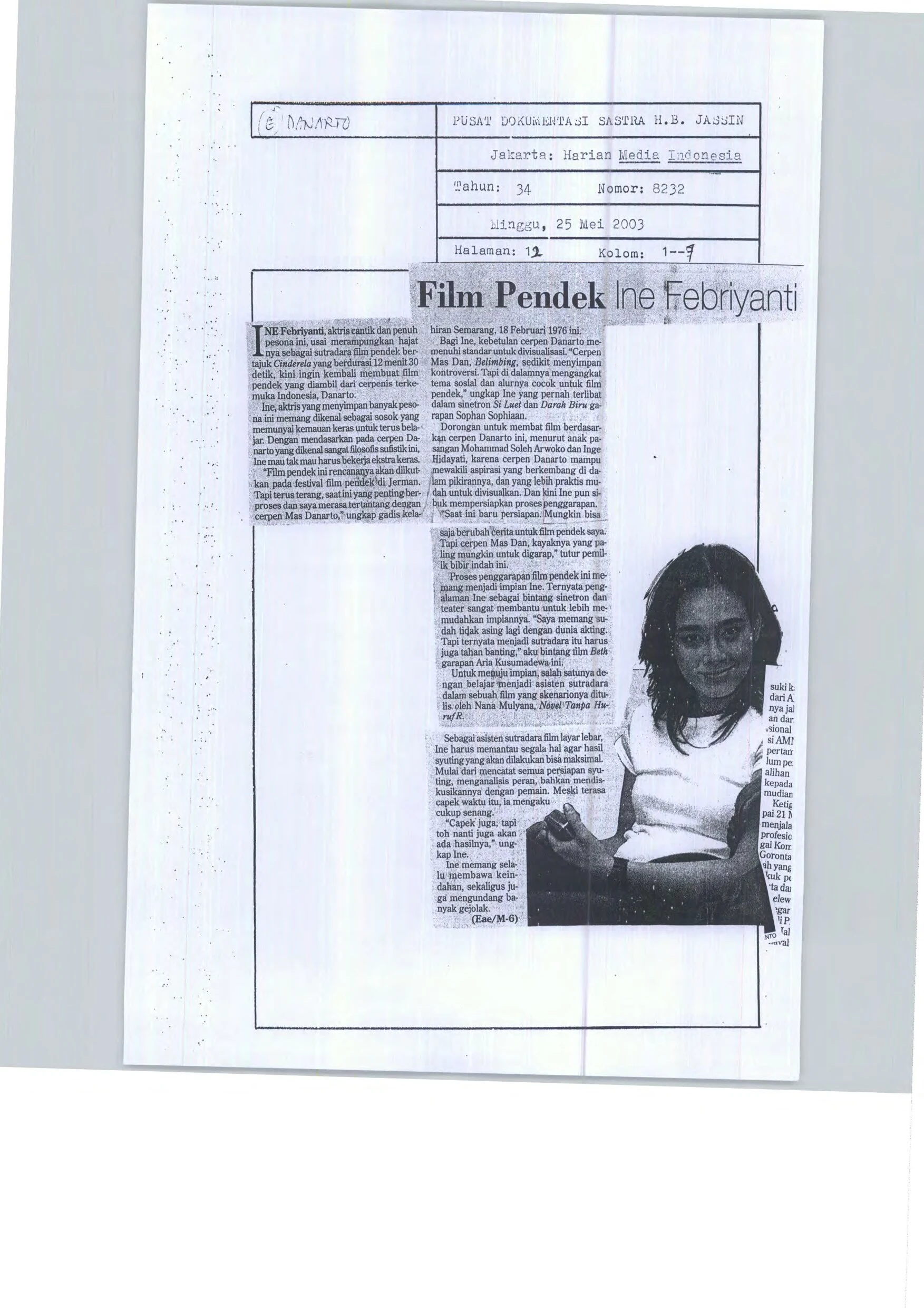Film Pendek Ine Febriyanti (Ine Febriyanti's Short Film)