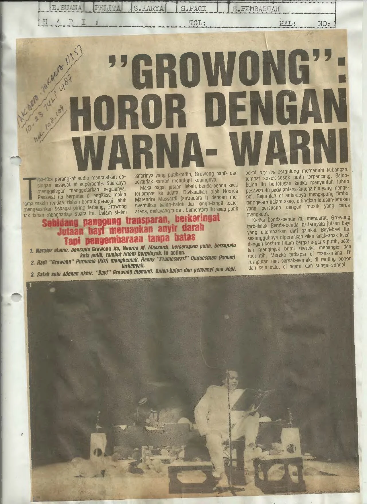 "Growong": Horror Dengan Warna-Warni ("Growong": A colourful Horror)