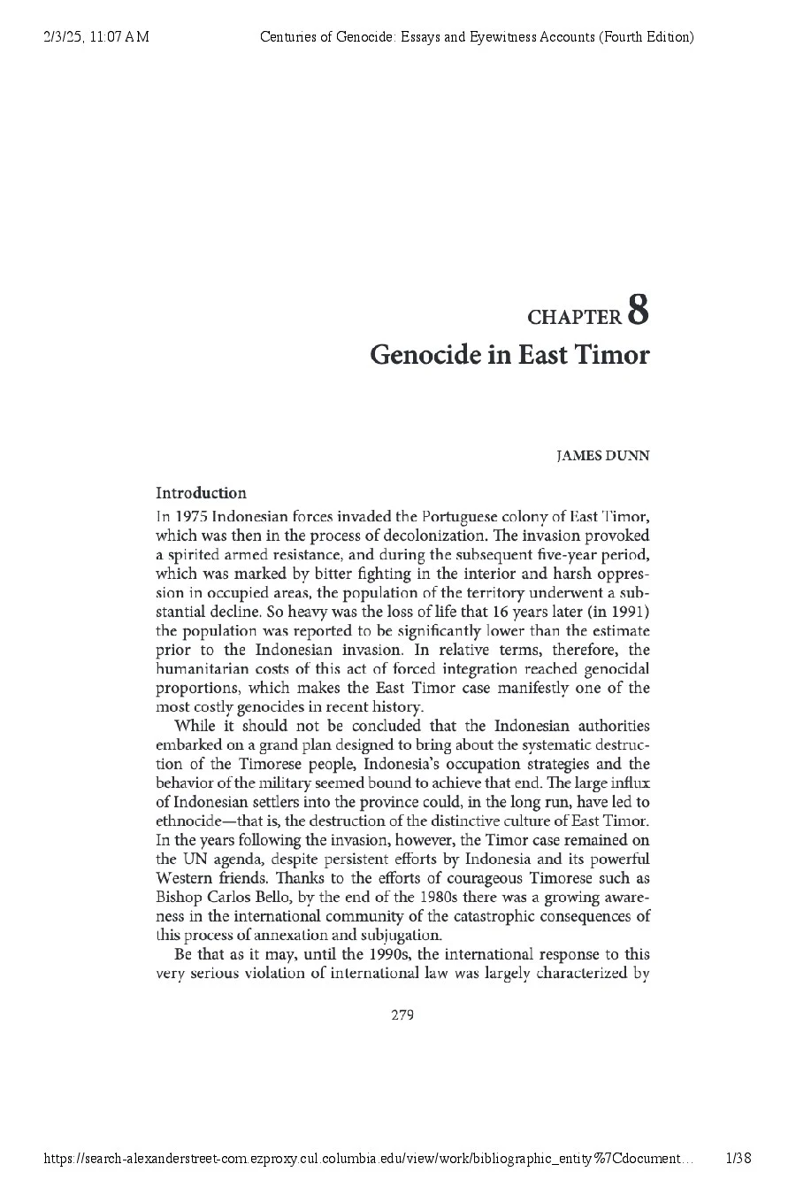 Genocide in East Timor