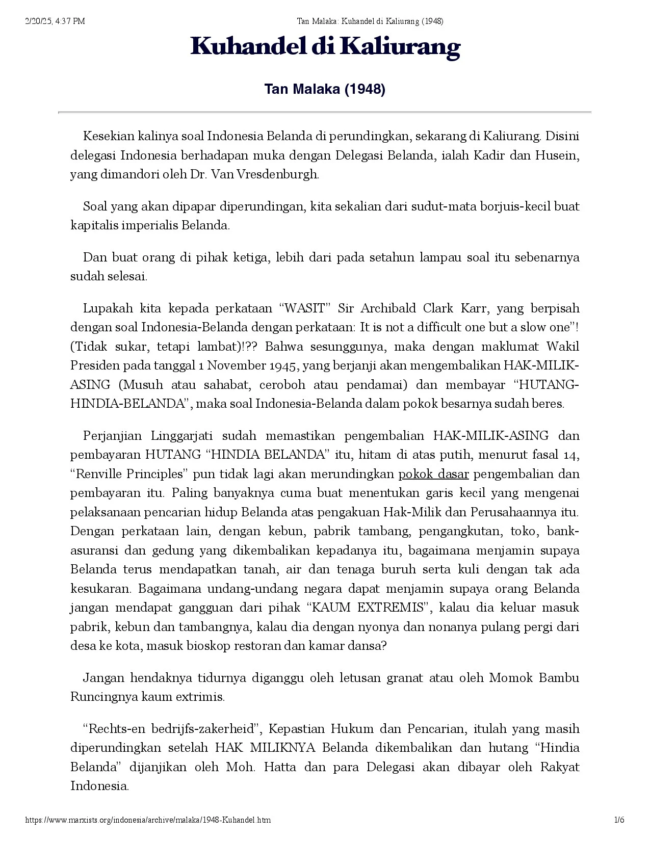 Kuhandel di Kaliurang