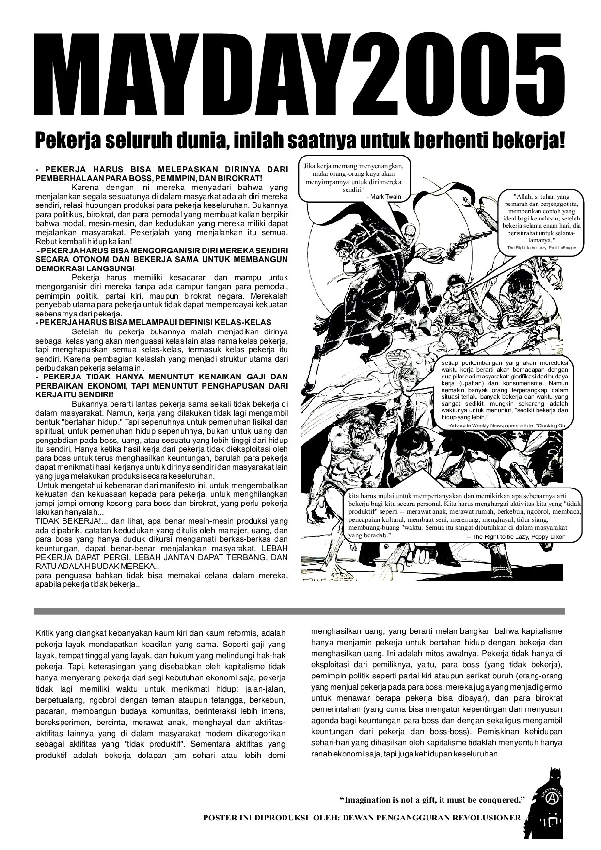 Pamflet Mayday 2005