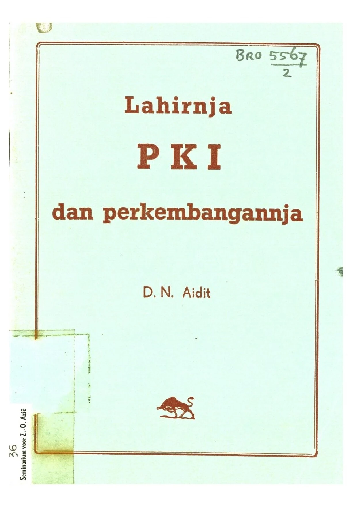Lahirnja PKI dan Perkembangannja (1920 - 1955)