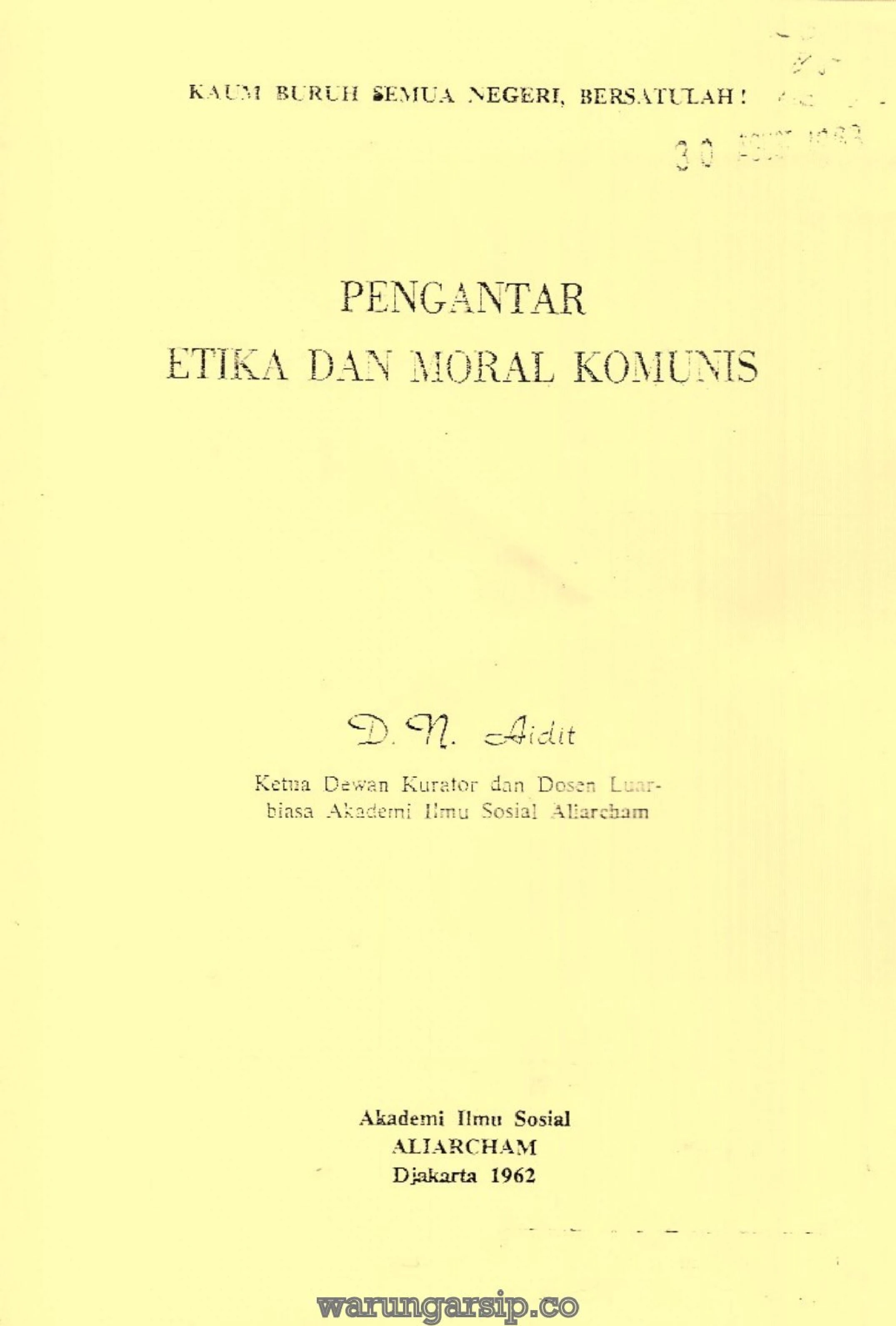 Pengantar Etika dan Moral Komunis