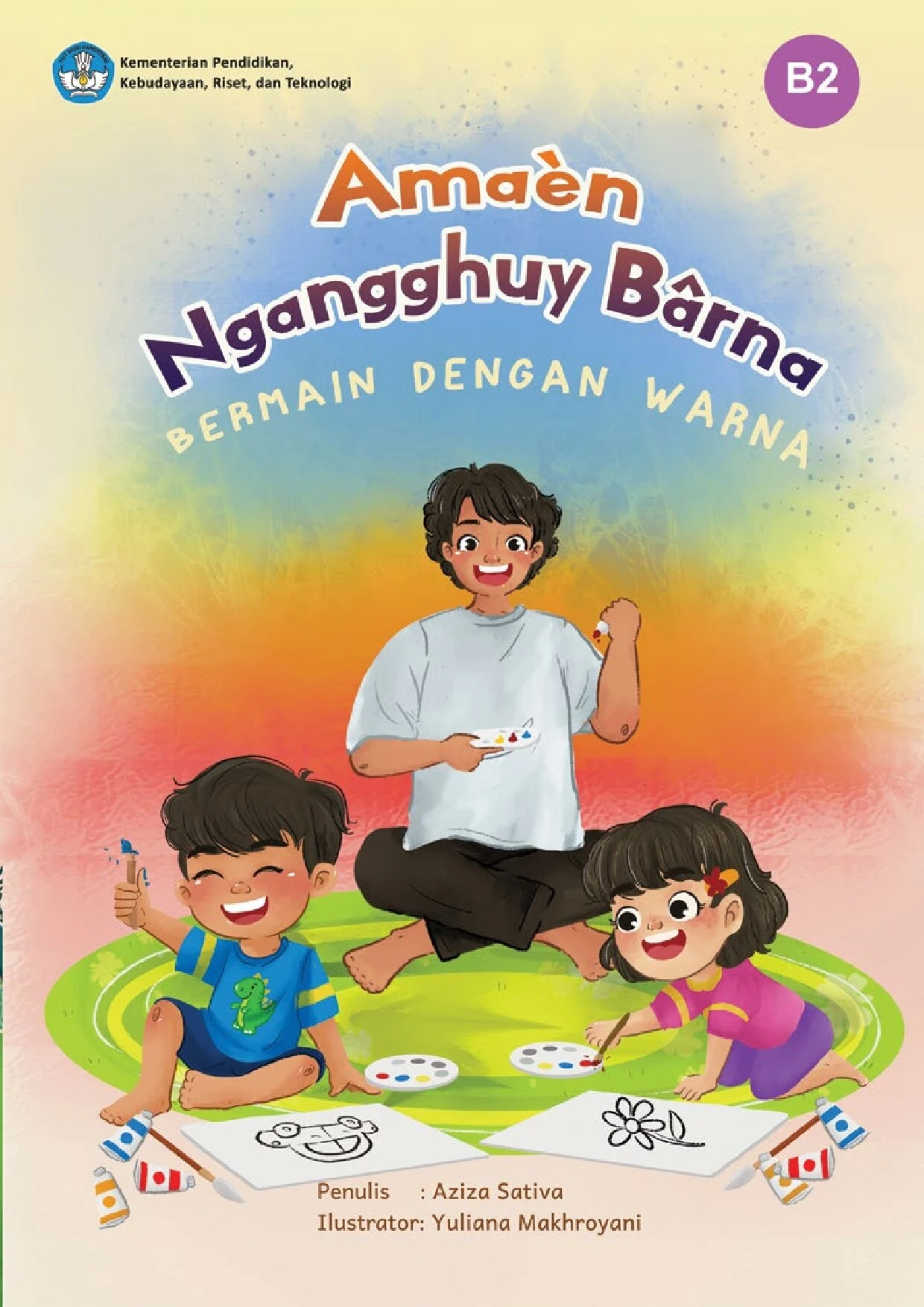 Amaèn ngangghuy bârna=Bermain dengan warna