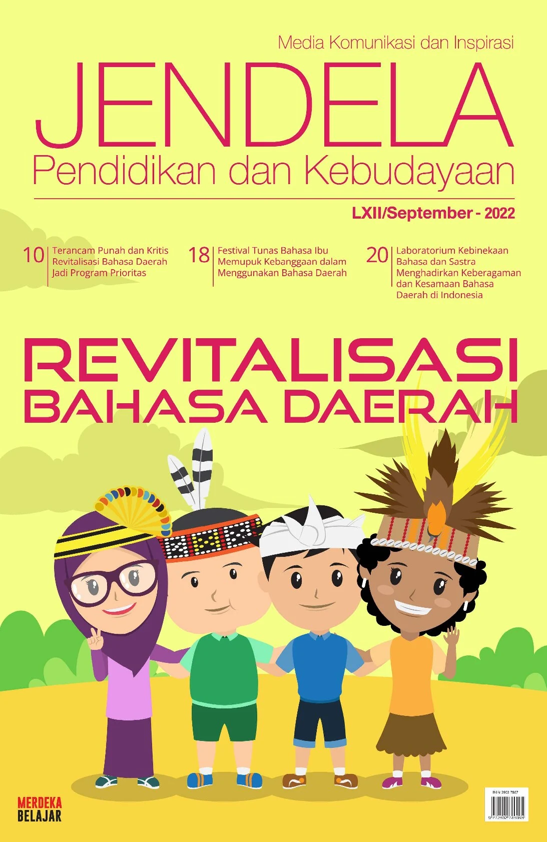 Jendela pendidikan dan kebudayaan, media komunikasi dan inspirasi edisi LXII, September 2022
