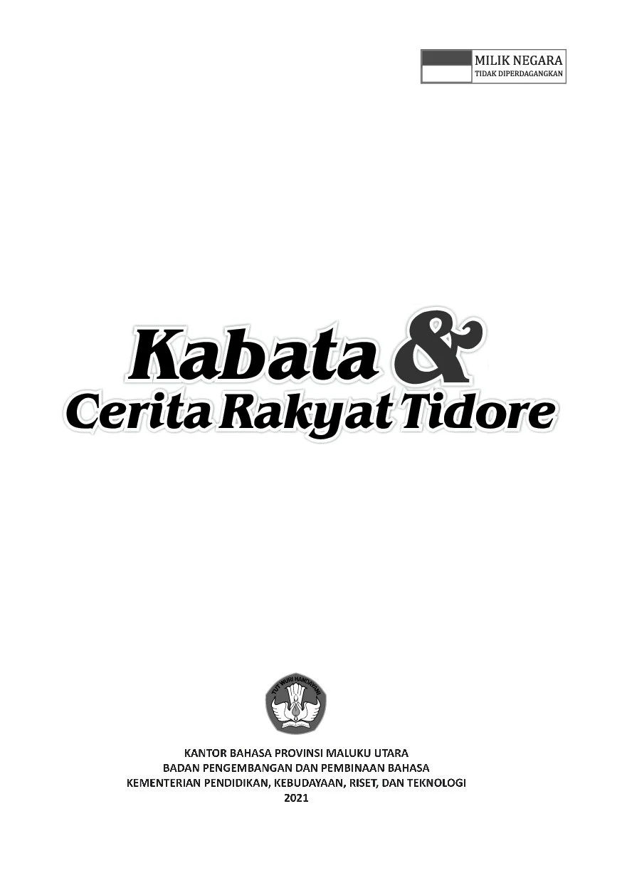 Kabata &amp; cerita rakyat Tidore