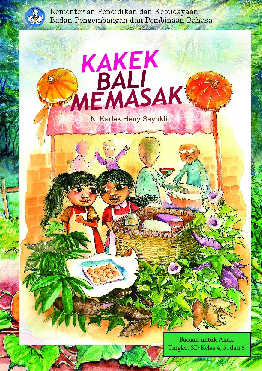 Kakek Bali memasak