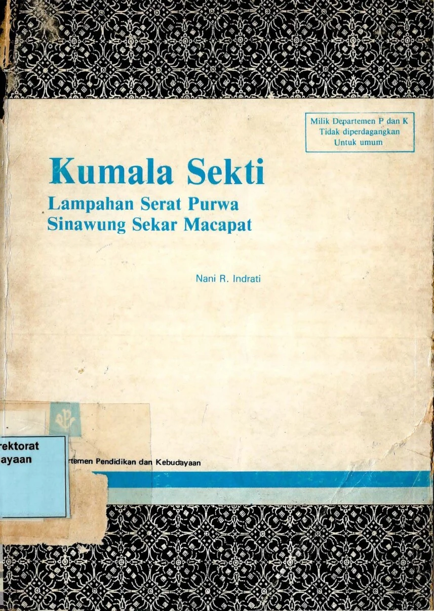 Kumala sekti: lampahan serat purwa sinawung sekar macapat