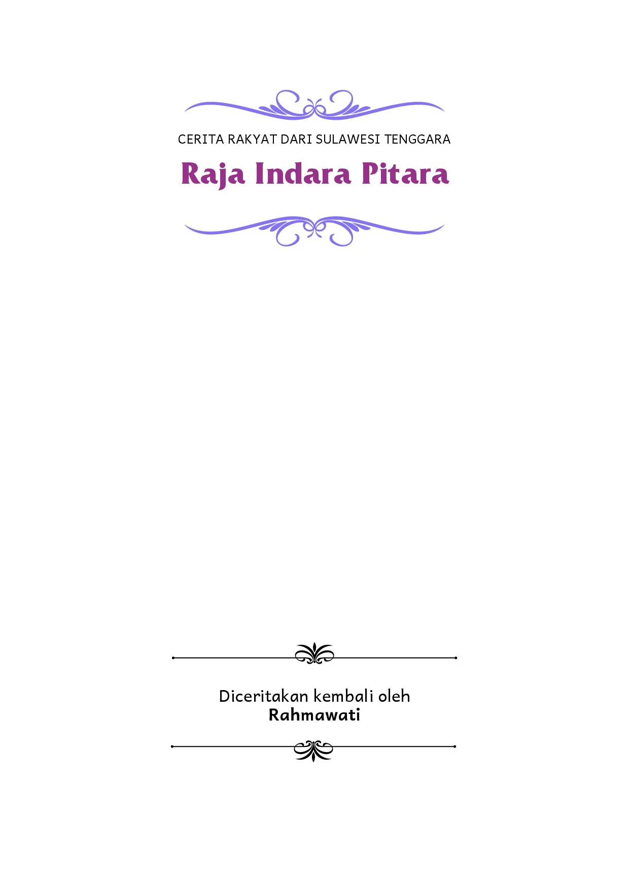 Raja Indara Pitara : cerita rakyat dari Sulawesi Tenggara