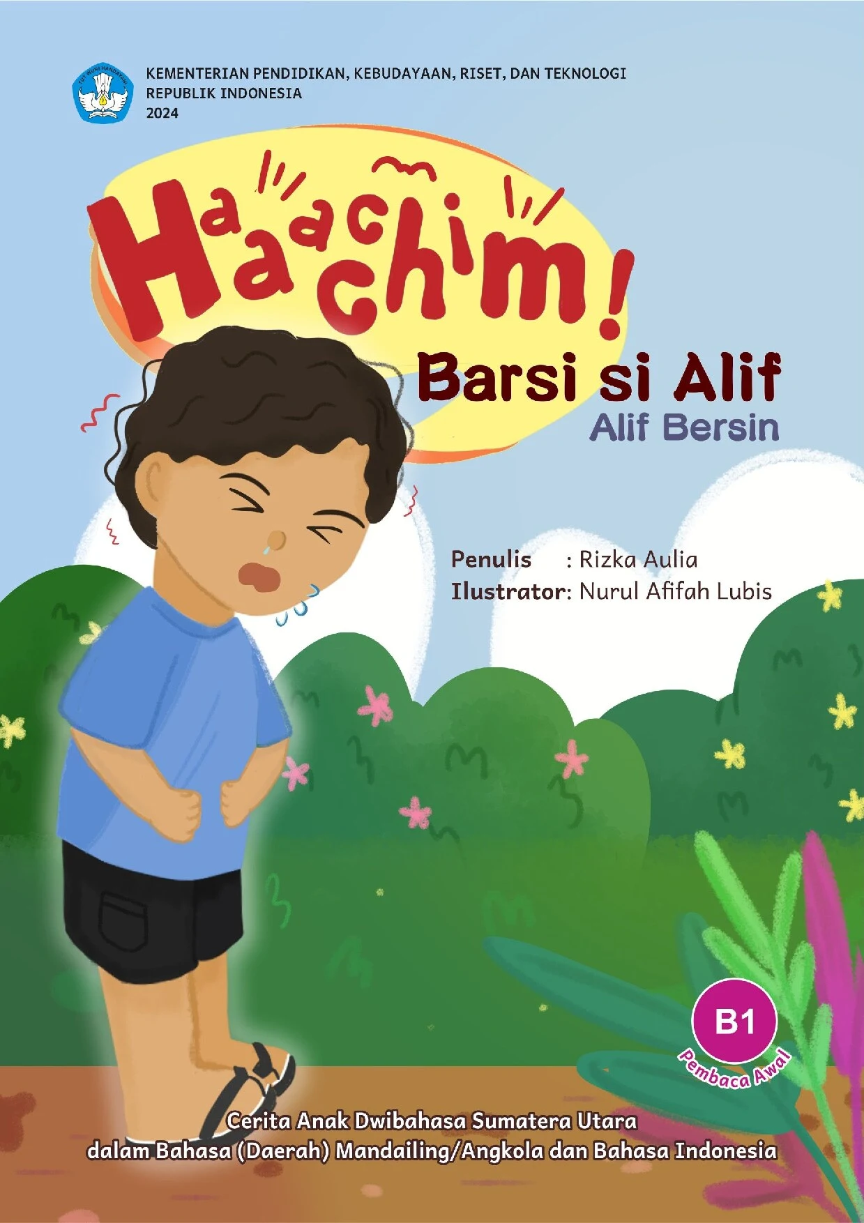 Haaacchim! barsi si Alif = Alif bersin