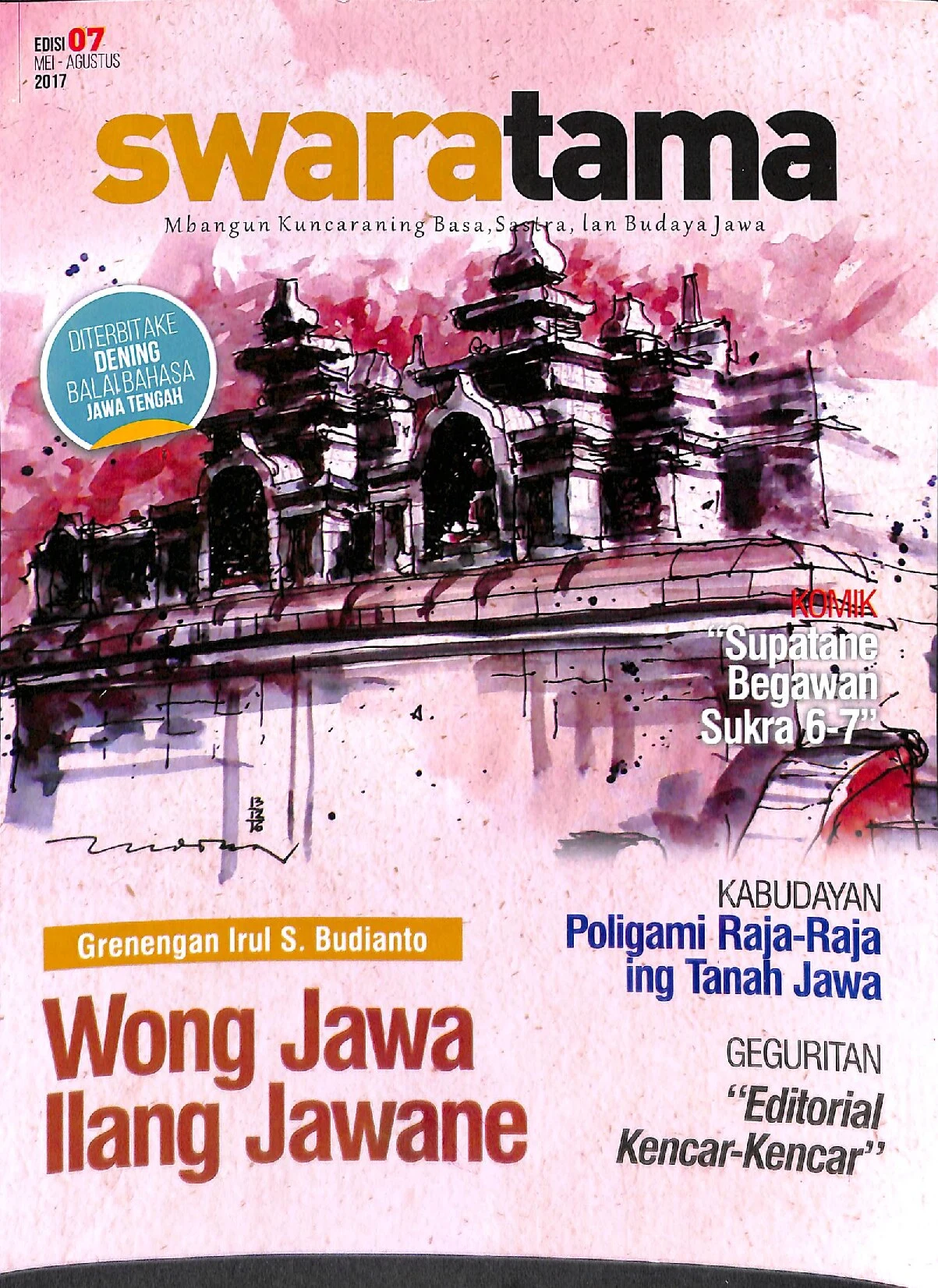 Swaratama: mbangun kuncaraning basa, sastra, lan budaya Jawa, edisi 07, Mei-Agustus 2017