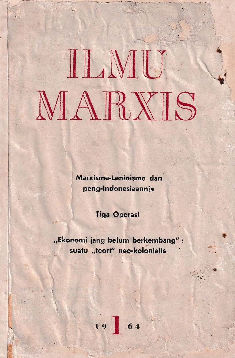 Ilmu Marxis (No. 1 Th. 1964)
