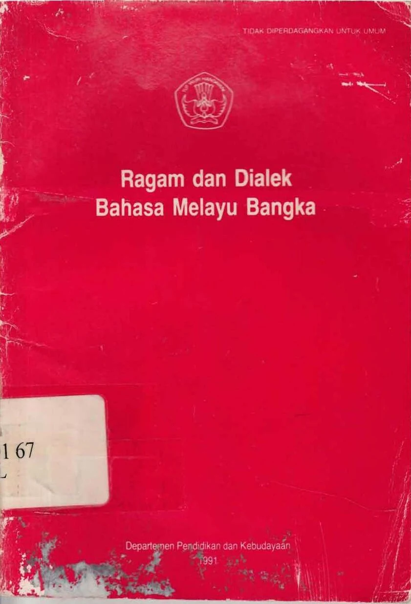 Ragam &amp; Dialek Bahasa Melayu Bangka (1991)