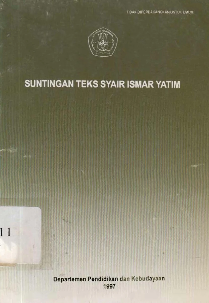 Suntingan Teks Syair Ismar Yatim (1997)