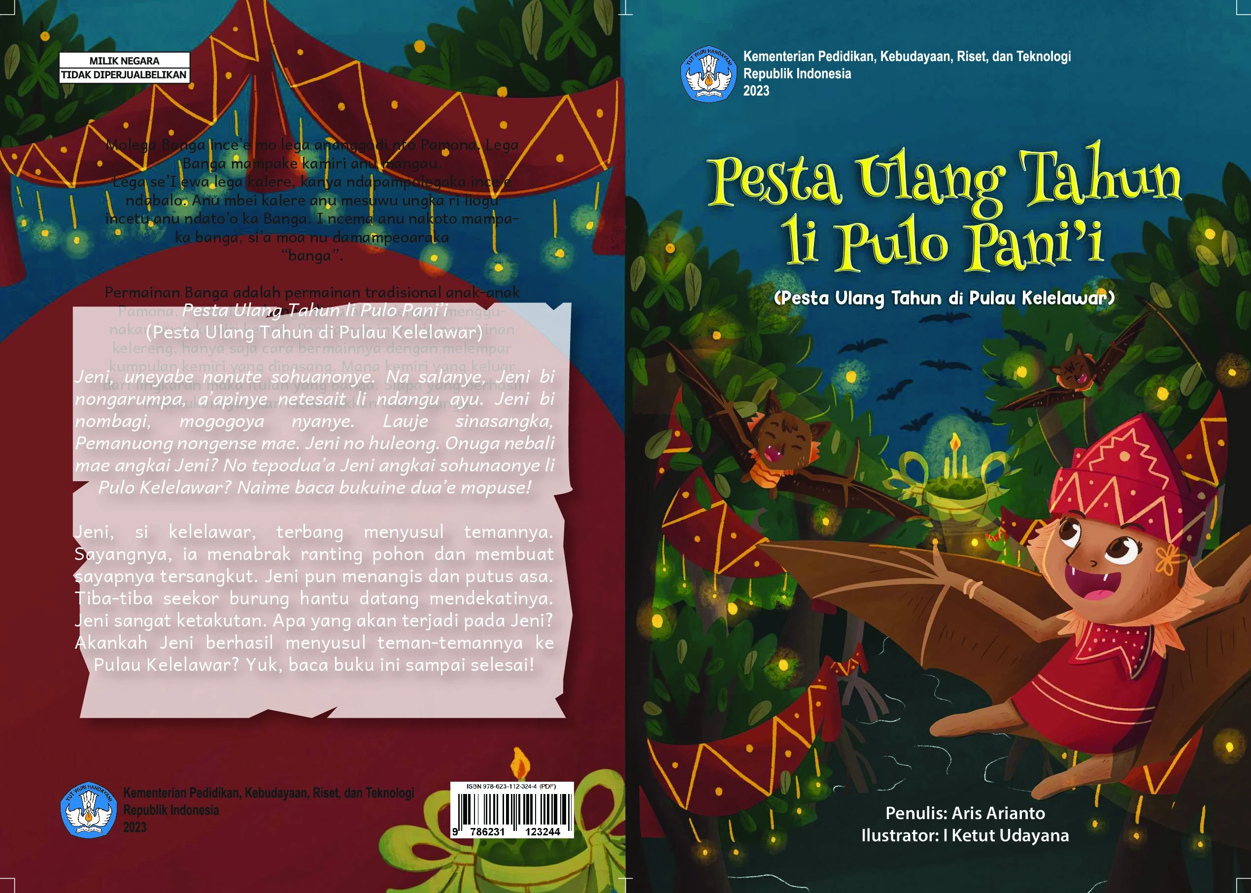 Pesta ulang tahun li Pulo Pani’i=Pesta ulang tahun di Pulau Kelelawar