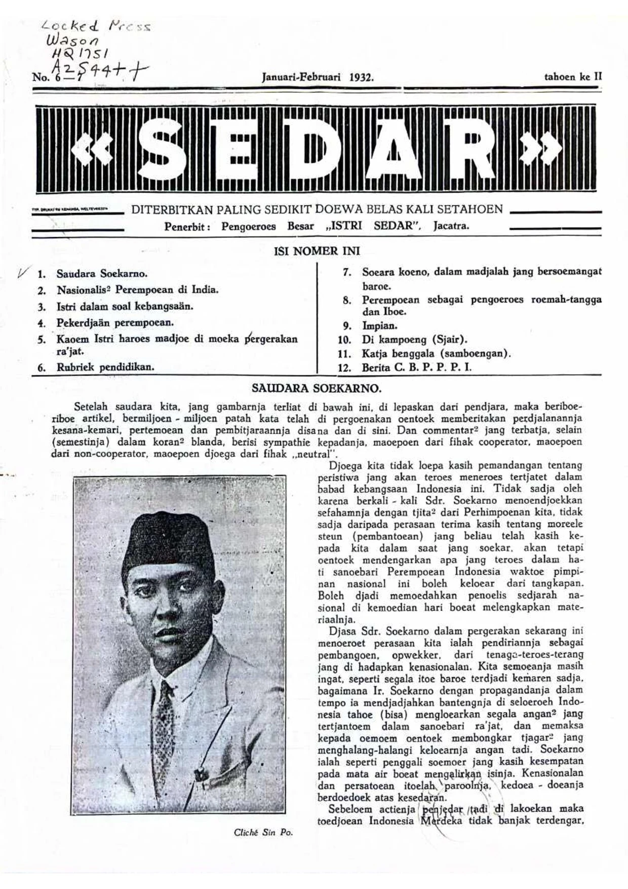Sedar — No. 6-7 (1932)