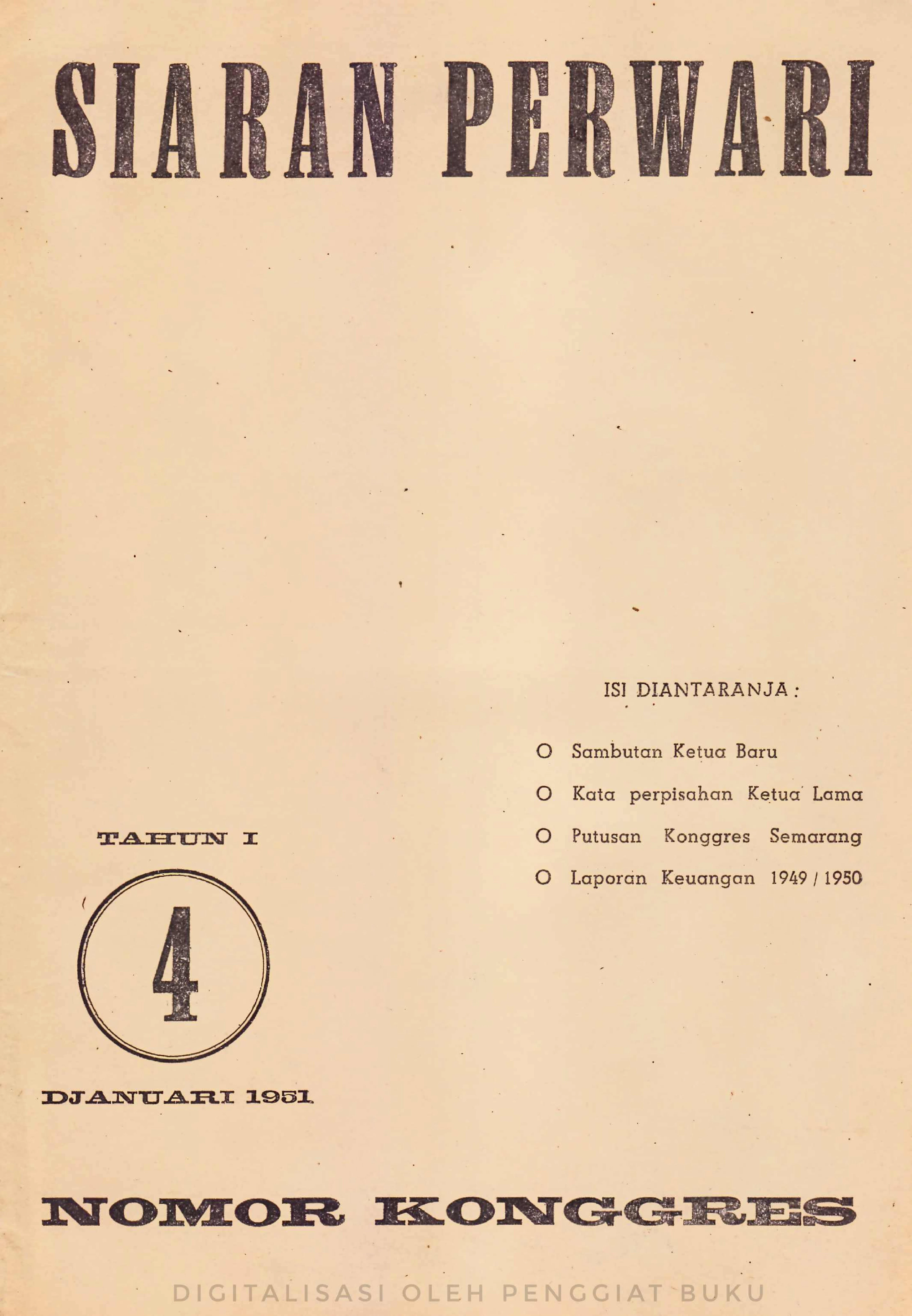 Siaran Perwari — No. 4 (1950)