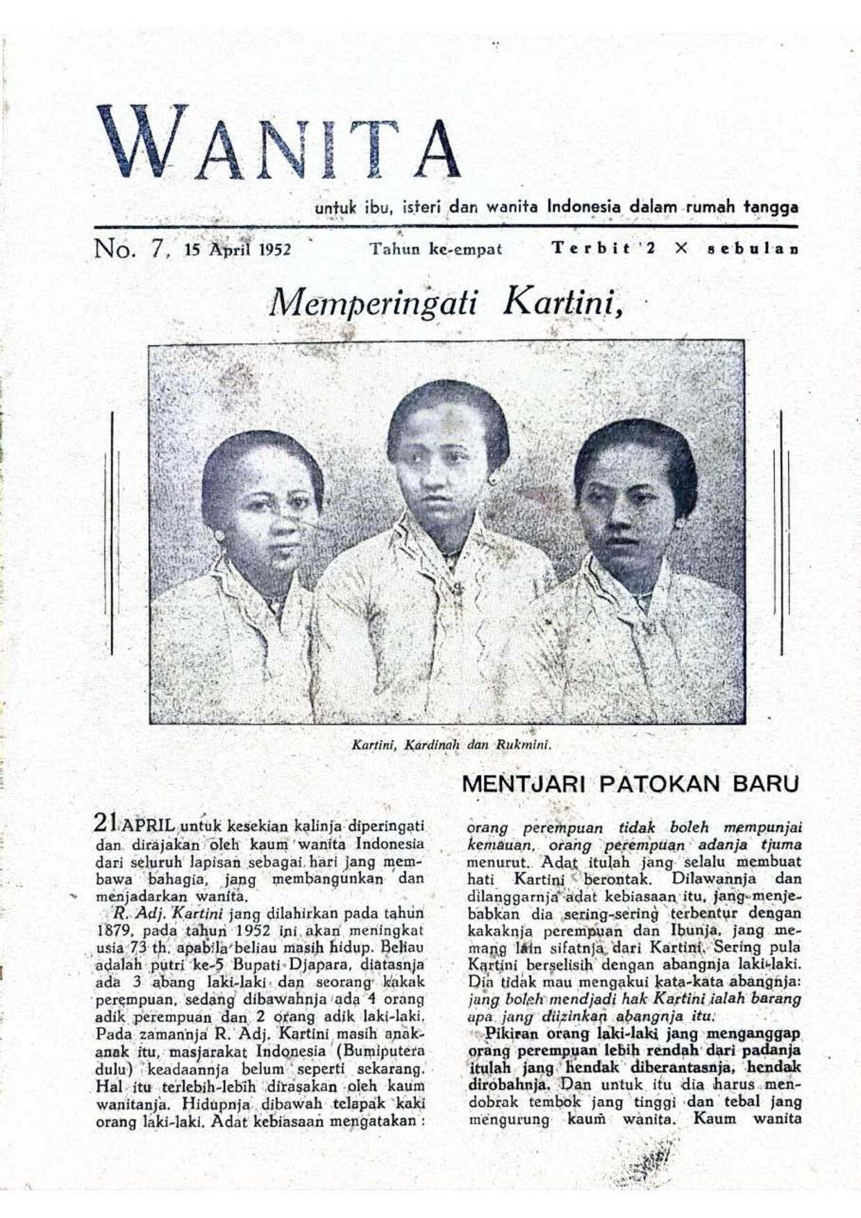 Wanita — No. 7 (1952)
