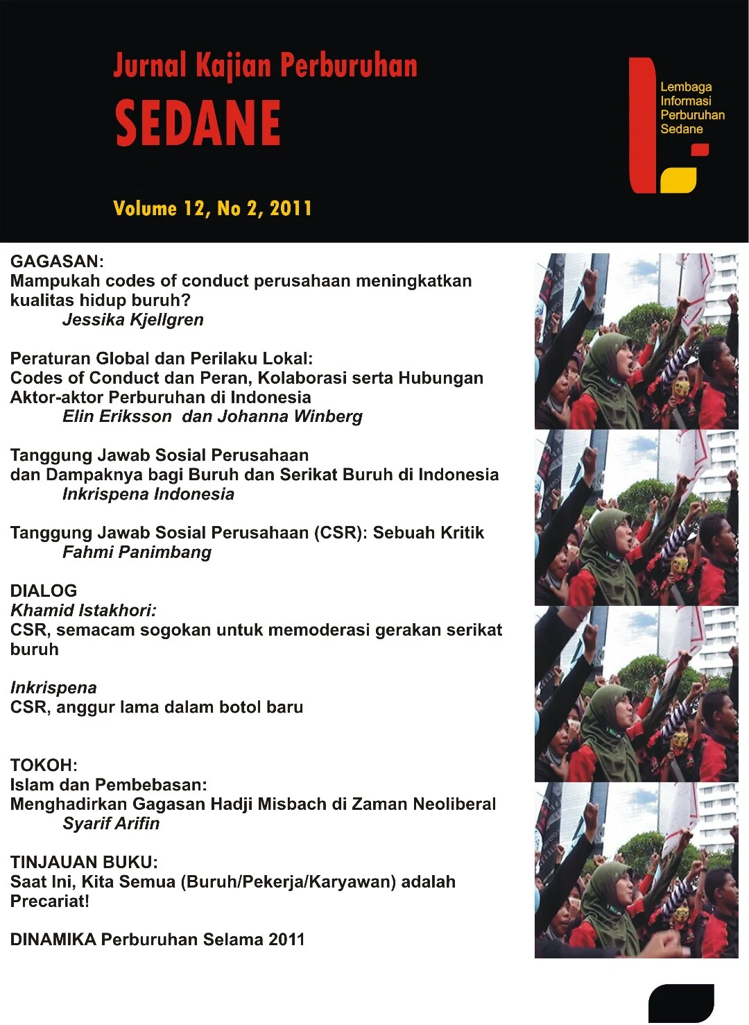 Jurnal Kajian Perburuhan Sedane Vol 12 2 2012
