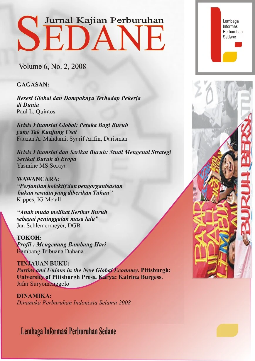 Jurnal Kajian Perburuhan Sedane Vol 6 No 2 2008
