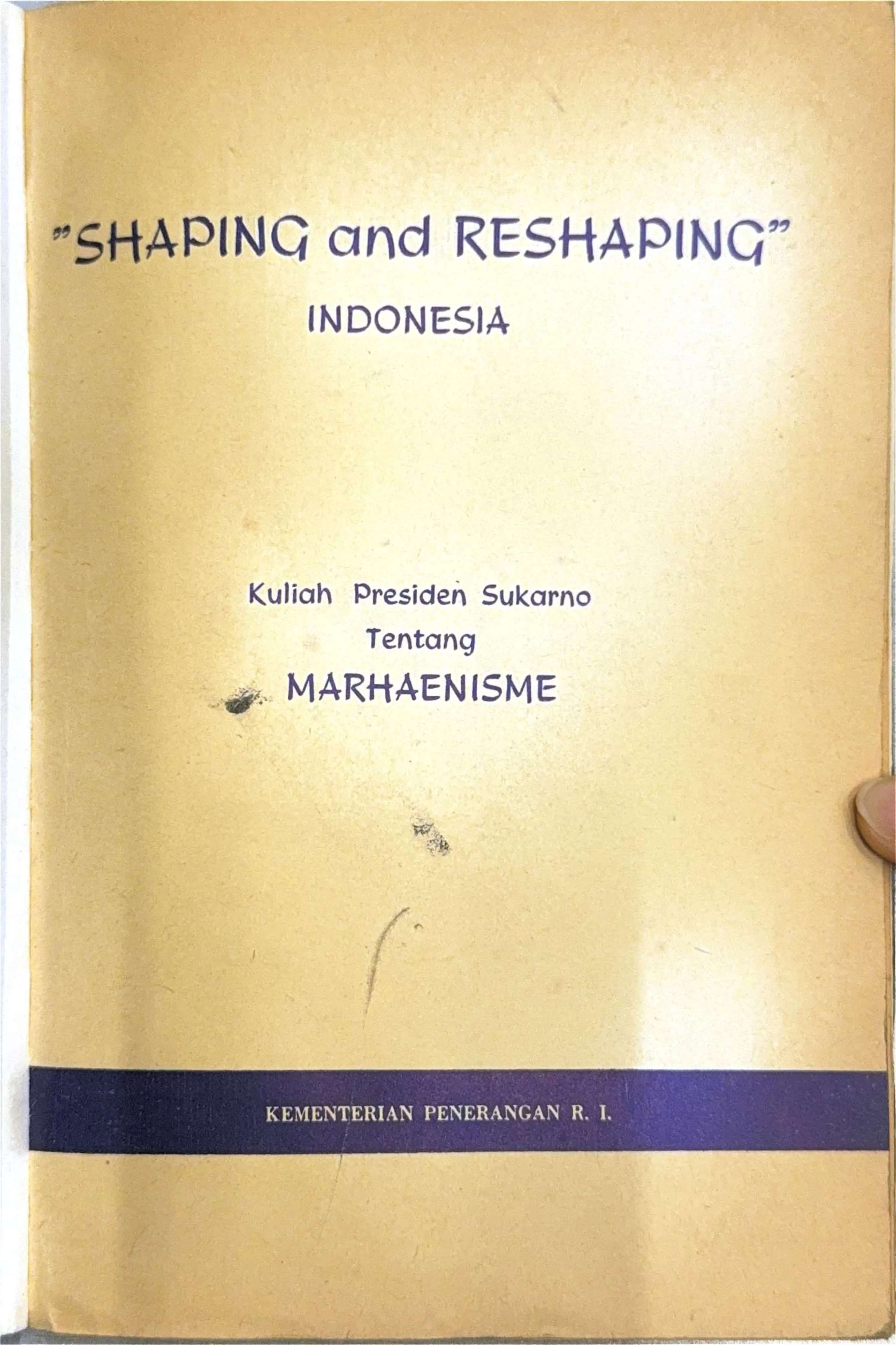 Shaping and Reshaping Indonesia