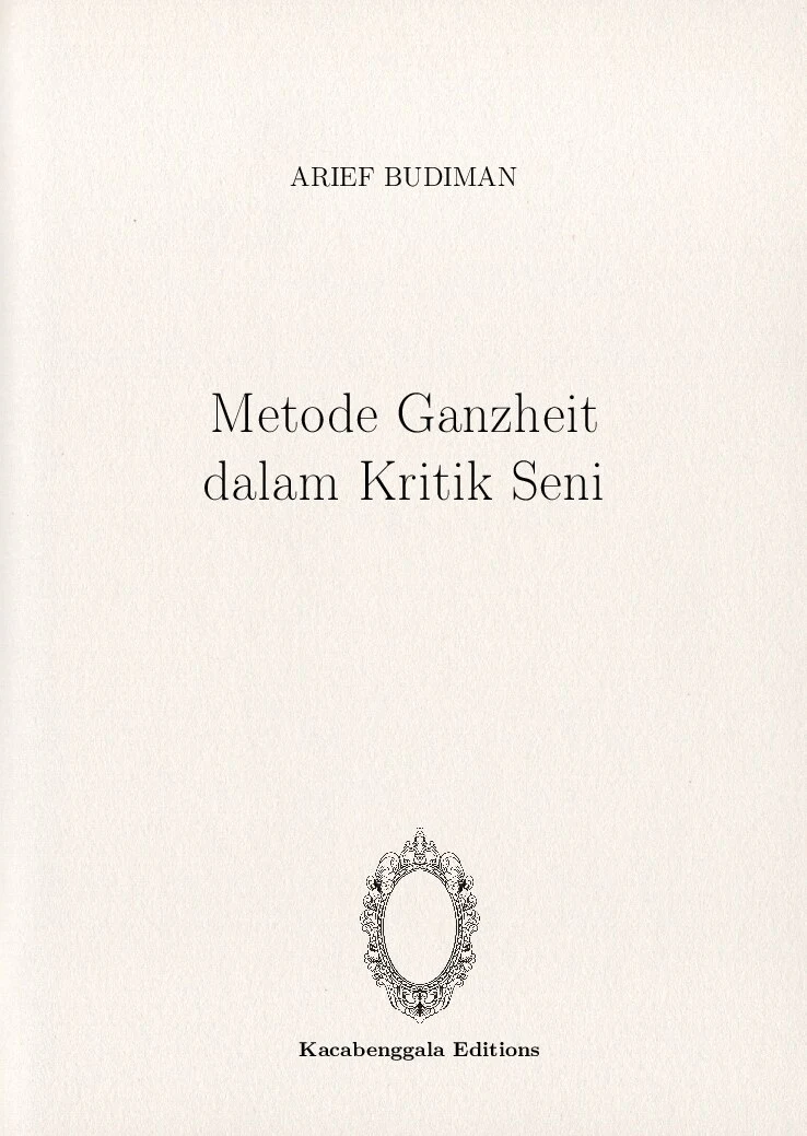 Metode Ganzheit dalam Kritik Seni