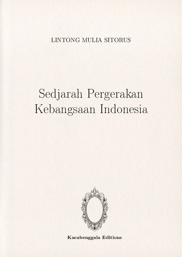Sedjarah Pergerakan Kebangsaan Indonesia