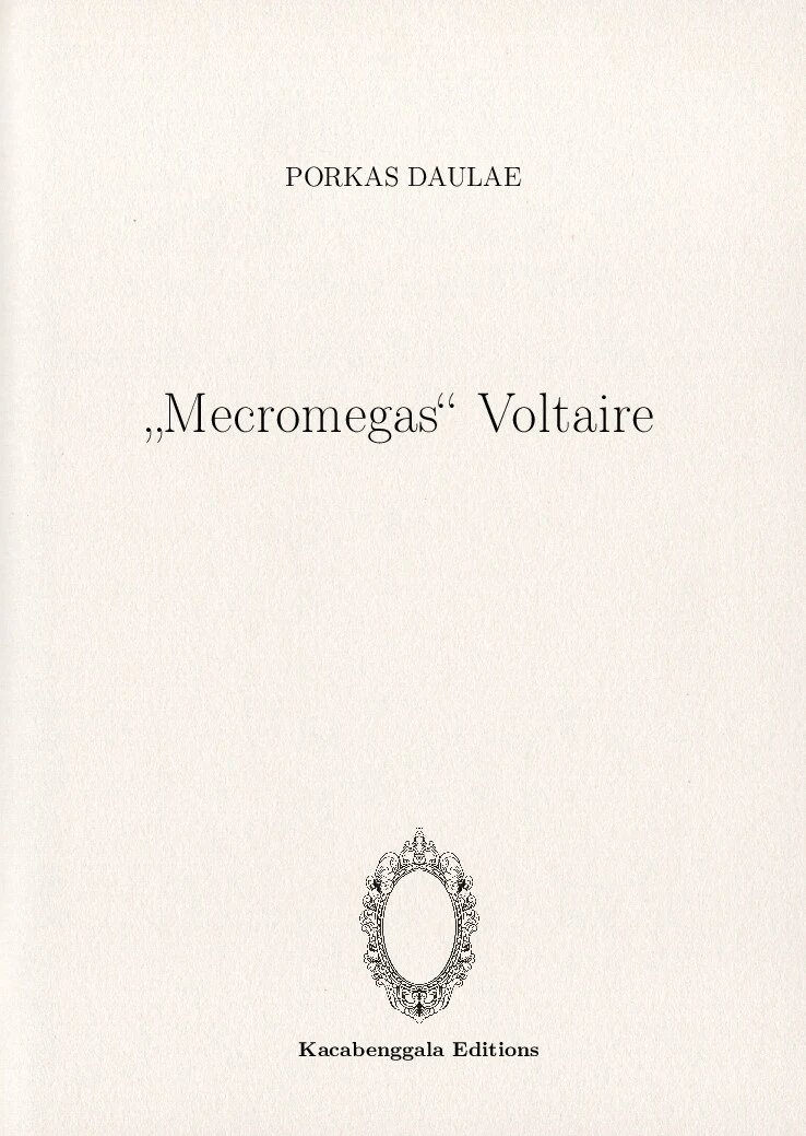 „Mecromegas“ Voltaire