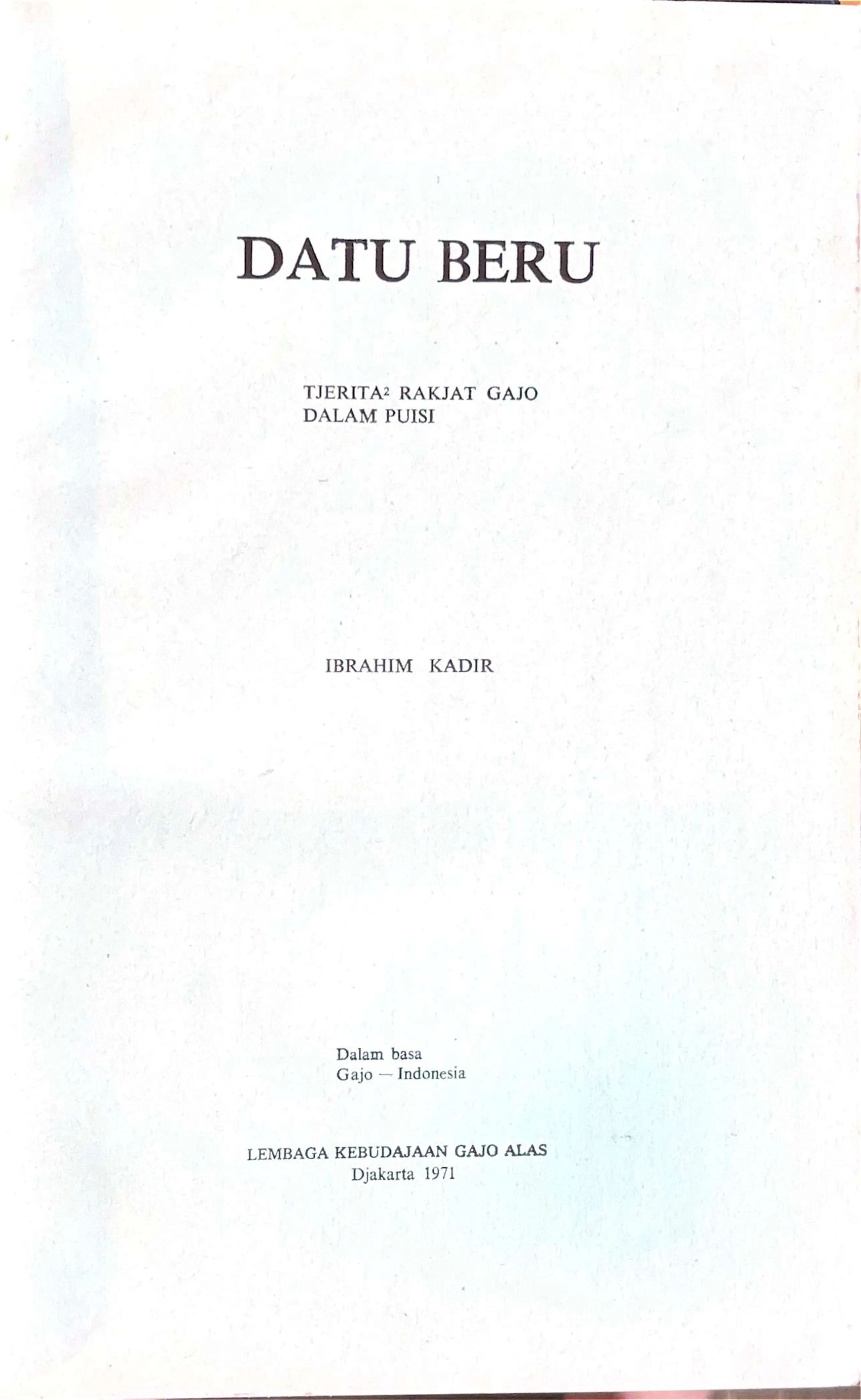 Datu Beru