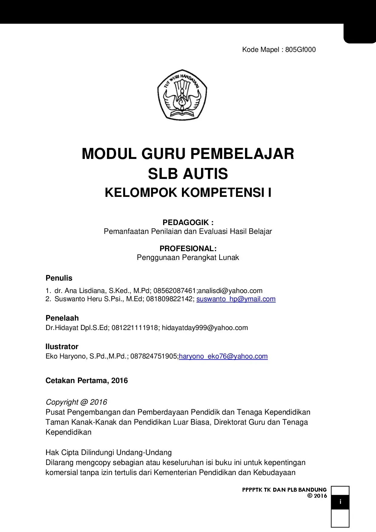 terbaru Modul AUTIS i_Ana_Heru_150 halaman_edit diah rani  23 Mei  2016 terbaru